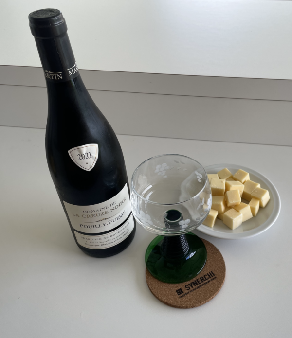 Coaster with White Wine