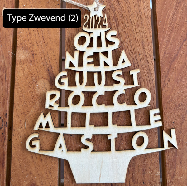 Gepersonaliseerde Kerstboomhanger met Namen - Image 9