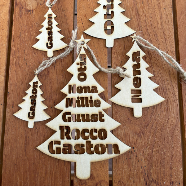 Gepersonaliseerde Mini Kerstboomhanger met Naam - Image 7