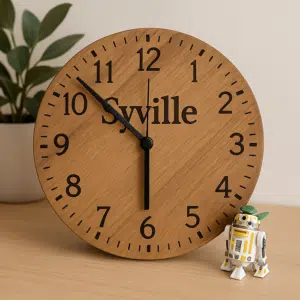 Syville Premium Houten Wandklok